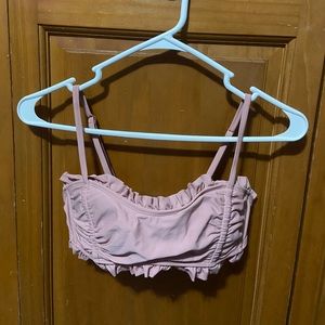 Pink bikini top.